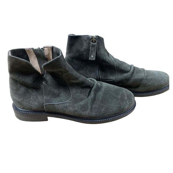 Kelsi Dagger Pine Latch Suede Leather Side Zip Ankle Bootie Women's Sz 5.5 NWOB - Picture 2 of 9